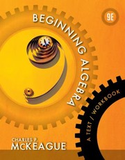 Cover of Beginning Algebra A Textworkbook by Charles P. McKeague