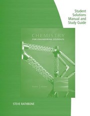 Front cover of Student Solutions Manual with Study Guide for BrownHolmes Chemistry for Engineering Students 2nd by Tom Holme