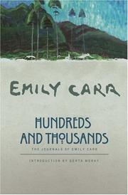 Cover of Hundreds and thousands by Emily Carr