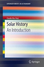 Cover of Solar History An Introduction by Claudio Vita-Finzi