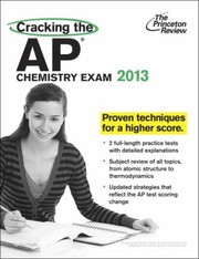 Front cover of Cracking the AP Chemistry Exam
            
                Princeton Review Cracking the AP Chemistry by Paul Foglino