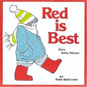 Front cover of Red is best by Kathy Stinson
