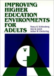 Front cover of Improving higher education environments for adults by Nancy K. Schlossberg