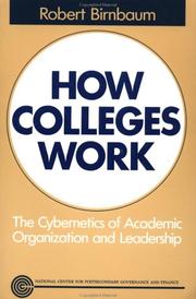 Cover of How colleges work by Robert Birnbaum