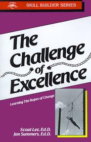 Front cover of Challenge of Excellence by Scout Lee