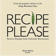 Cover of Recipe, Please by Marty Meitus