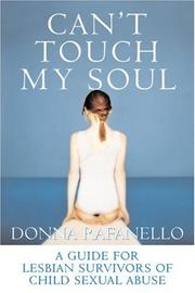 Front cover of Can't touch my soul by Donna Rafanello
