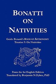 Front cover of Bonatti on Nativities by Benjamin Dykes