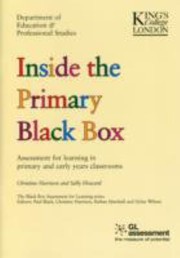 Cover of Inside the Primary Black Box by Christine Harrison