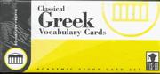 Cover of Greek, Classical Vocabulary Cards by Unknown
