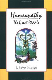 Cover of Homeopathy by Richard Grossinger