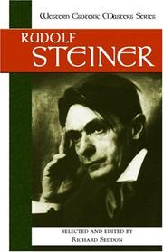 Cover of Rudolf Steiner by Rudolf Steiner