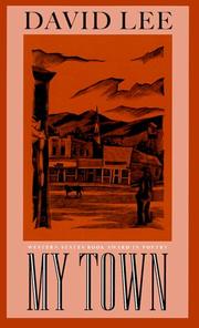 Cover of My town by David Lee