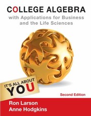 Front cover of College Algebra With Applications For Business And The Life Sciences by Ron Larson