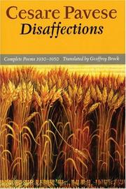 Cover of Disaffections by Pavese, Cesare.