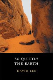 Cover of So quietly the earth by David Lee