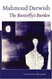 Front cover of The Butterfly's Burden by Mahmud Darwish
