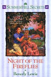 Front cover of Night of the fireflies by Beverly Lewis
