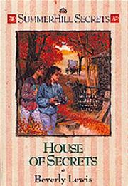 Front cover of House of secrets by Beverly Lewis