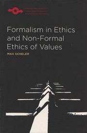 Front cover of Formalism in Ethics  NonFormal Ethics of Values by Max F. Scheler