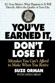 Front cover of You've Earned It, Don't Lose It by Suze Orman