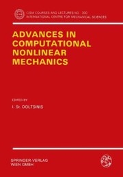 Front cover of Advances in Computational Nonlinear Mechanics
            
                CISM International Centre for Mechanical Sciences by I. S. Doltsinis