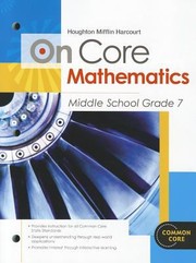 Cover of Holt McDougal Middle School Math Oncore by Holt McDougal