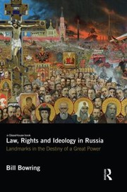 Front cover of Law Rights and Ideology in Russia by Bill Bowring
