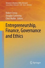 Front cover of Entrepreneurship Finance Governance and Ethics
            
                Advances in Business Ethics Research by Douglas Cumming