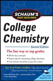Front cover of Schaums Easy Outlines of College Chemistry Second Edition
            
                Schaums Easy Outlines by Jerome Rosenberg