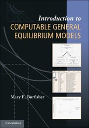 Cover of Introduction to Computable General Equilibrium Models by Mary E. Burfisher
