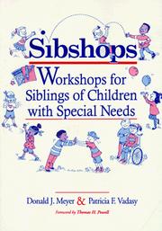 Cover of Sibshops by Donald J. Meyer