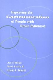 Front cover of Improving the communication of people with Down syndrome by Jon F. Miller