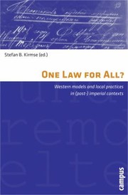 Front cover of One Law for All
            
                Campus Verlag  Representations of Patterns of Social Order by Stefan B. Kirmse