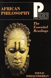 Front cover of African Philosophy by Tsenay Serequeberhan