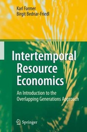 Cover of Intertemporal Resource Economics by Birgit Bednar-Friedl