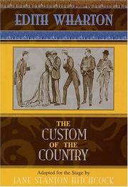 Cover of The custom of the country by Jane Stanton Hitchcock