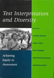 Cover of Test interpretation and diversity by Jonathan Sandoval