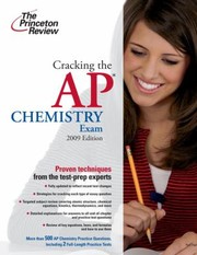 Front cover of Cracking the AP Chemistry Exam
            
                Princeton Review Cracking the AP Chemistry by Paul Foglino