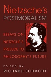 Cover of Nietzsches Postmoralism by Richard Schacht