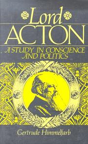 Cover of Lord Acton by Gertrude Himmelfarb