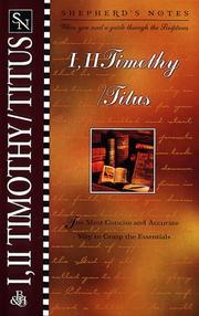 Front cover of 1 & 2 Timothy, Titus by Dana Gould
