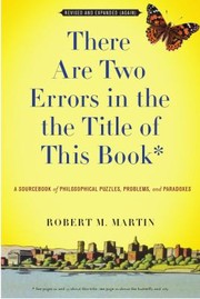 Front cover of There Are Two Errors in the the Title of This Book Revised and Expanded Again by Robert M. Martin