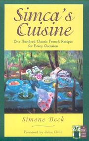 Cover of Simca's cuisine by Simone Beck