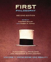 Cover of First Philosophy Knowledge and Reality Second Edition by Andrew Bailey