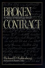 Cover of Broken Contract by Richard D. Kahlenberg