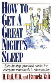Front cover of How to get a great night's sleep by H. Vafi