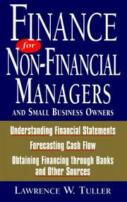 Cover of Finance for non-financial managers and small business owners by Lawrence W. Tuller