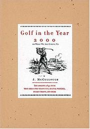 Front cover of Golf in the year 2000, or, What we are coming to by J. McCullough