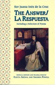 Cover of Respuesta a sor Filotea de la Cruz by Sister Juana Inés de la Cruz